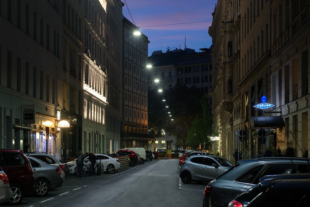 urban design catenary led streetlight