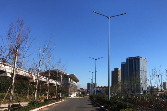 LED road light for seaside in Qingdao of china