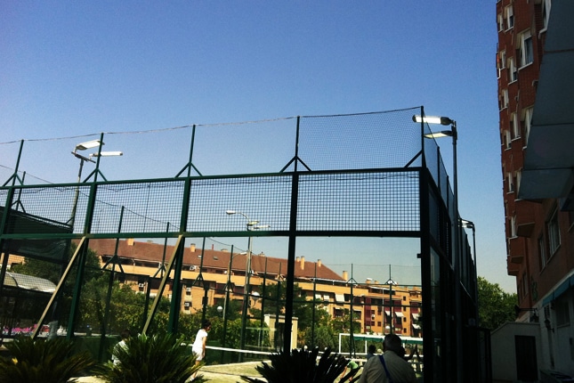 Tennis court light in Uruguay