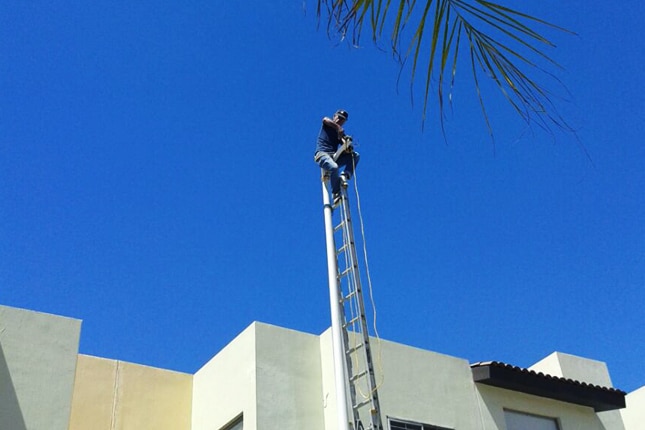 Street light for home in Mexico