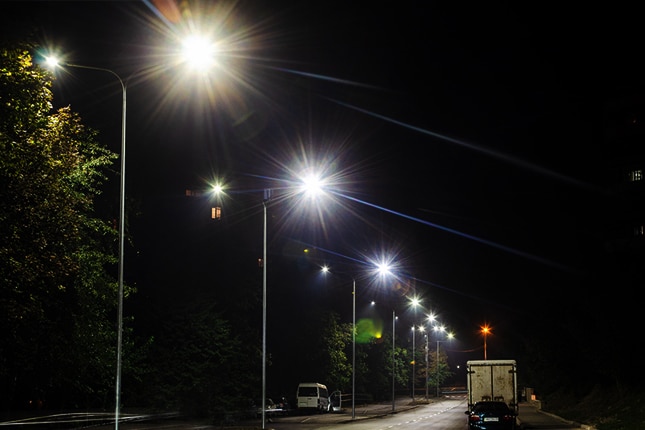 Highway lighting in Ukraine