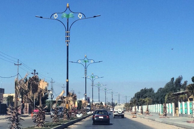LED street lamp in Iraq