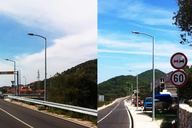 Smart City Street Lighting On Main Roads In Croatia