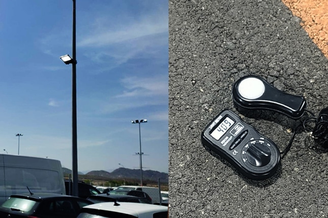 Outdoor floodlights for an automobile sales center in Spain-2