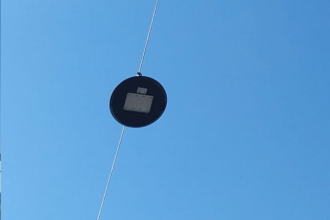 Hanging street lights for a logistics center in UAE-2