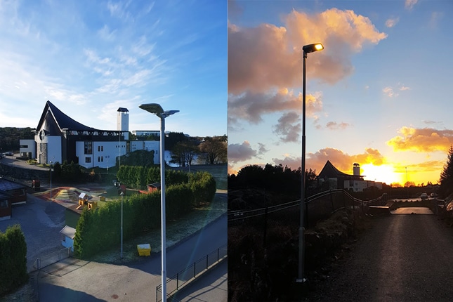 Motion sensor street light for the mountainous area in Norway-3