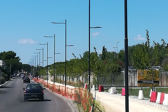 LED roadway light for a side road in Italy-3