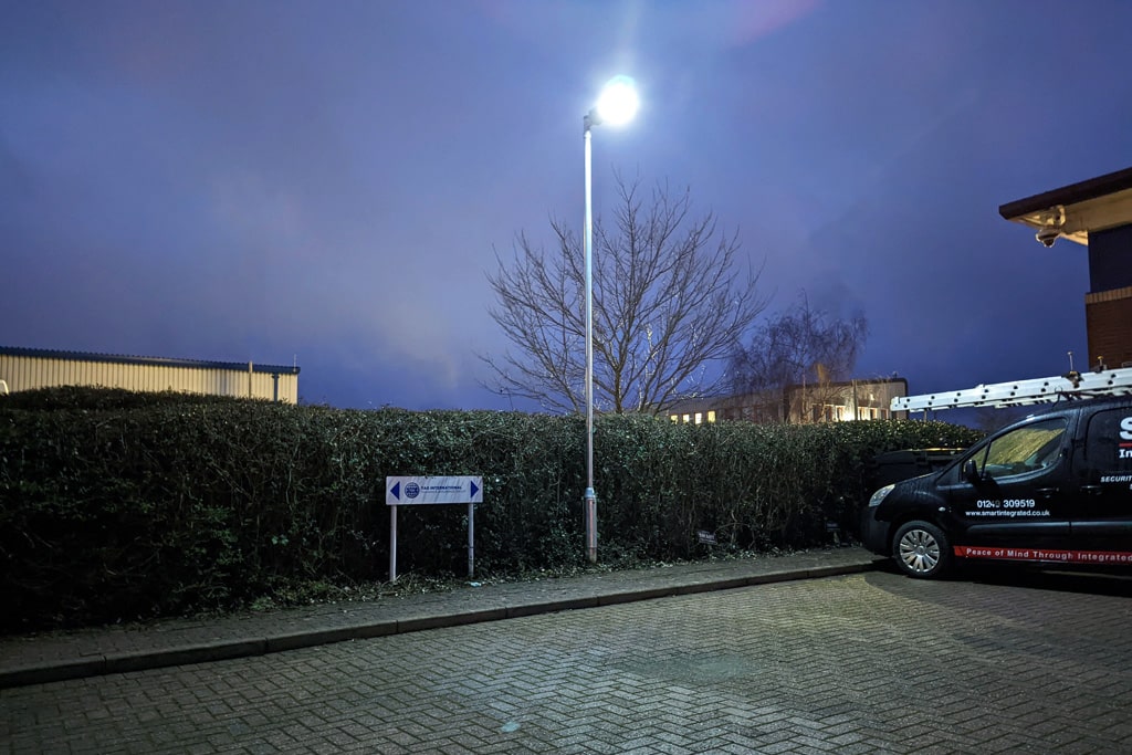 All in one solar street light with a smart motion sensor