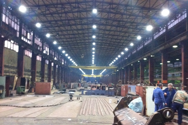 Flood led light for shipyard in Croatia