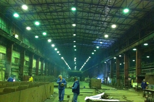 Flood led light for shipyard in Croatia-2