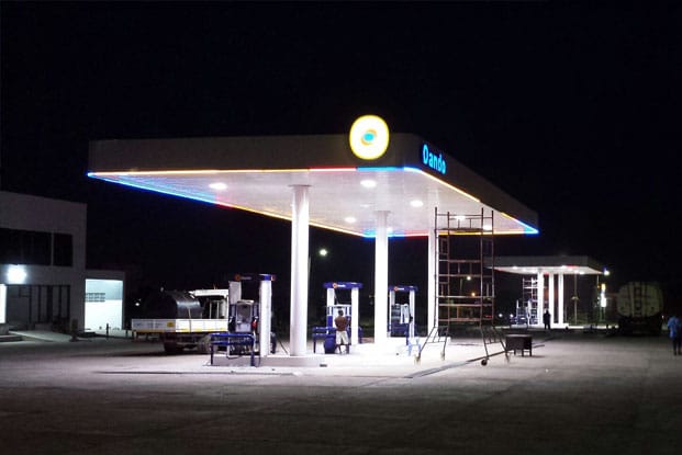 Gas Station LED Lights In Ghana