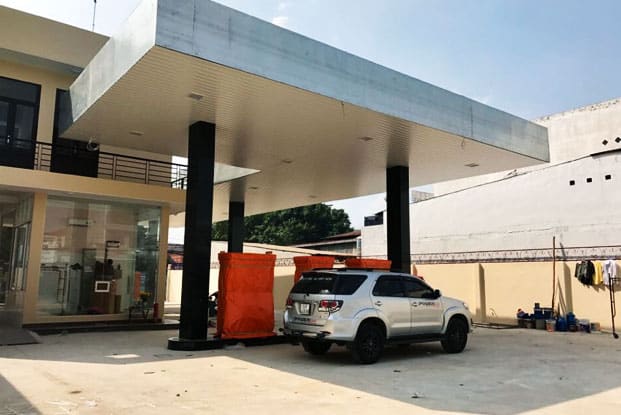 Recessed LED Canopy Lights For Gas Station In Vietnam