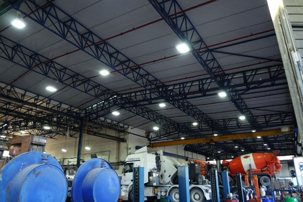 High Bay Lighting In A Factory In Israel