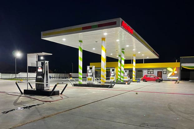 Canopy LED Lights For Gas Station Lighting In Ghana