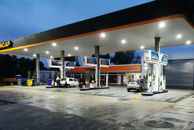 LED Canopy Lights For Gas Station In Uruguay