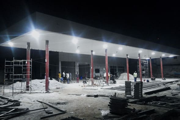 LED Gas Station Canopy Lights For Gas Stations In Nigeria-2
