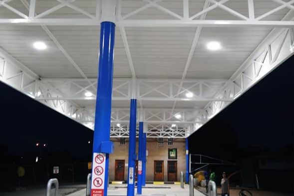 LED Gas Station Light In A Petrol Station In South Africa-2