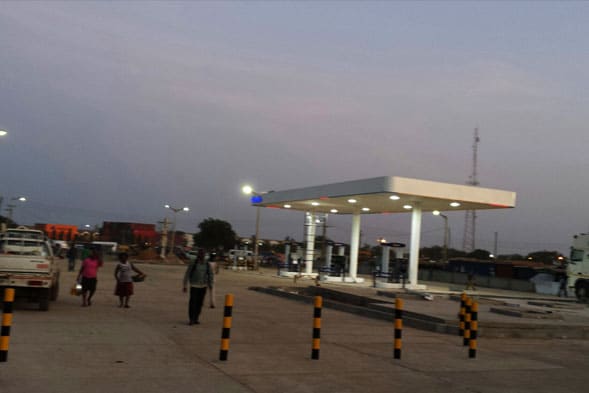 Gas Station LED Lights In A Gas Station In Ghana-3