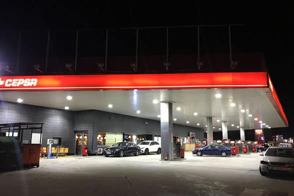 Gas Station Canopy Lights For Petrol Station In Spain-3