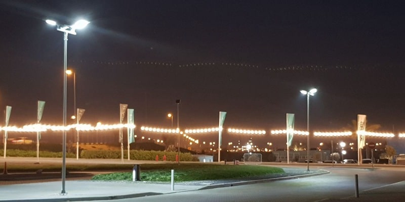 solar street lights installation