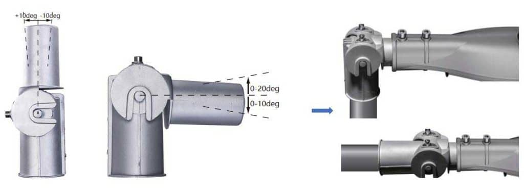 Street light adaptor mounting bracket