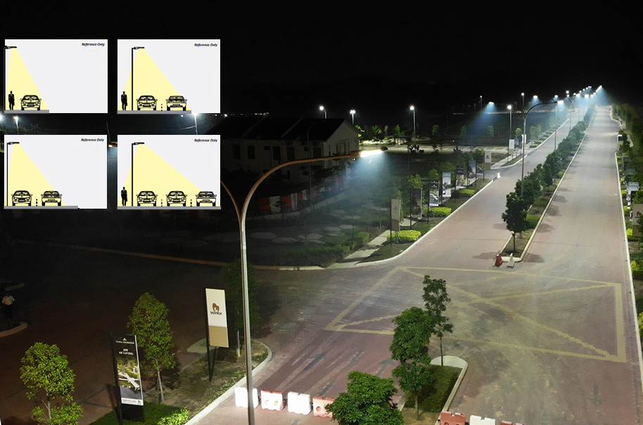 LED lens of different light distribution 1